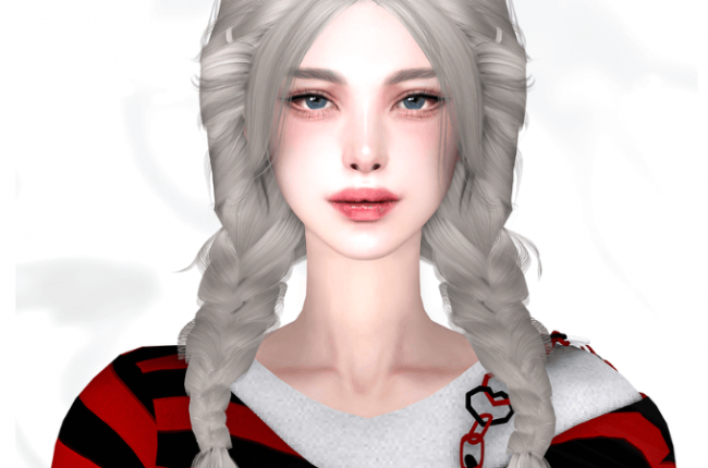 HAIR44_BABYPINK от Reina Sims4