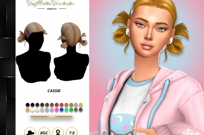 Cassie Hairstyle от sehablasimlish