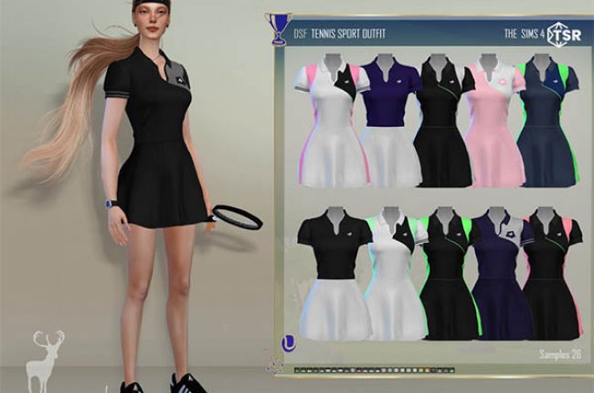 TENNIS SPORT OUTFIT от DanSimsFantasy