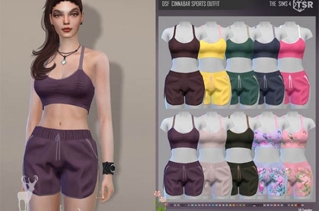 CINNABAR SPORTS OUTFIT от DanSimsFantasy