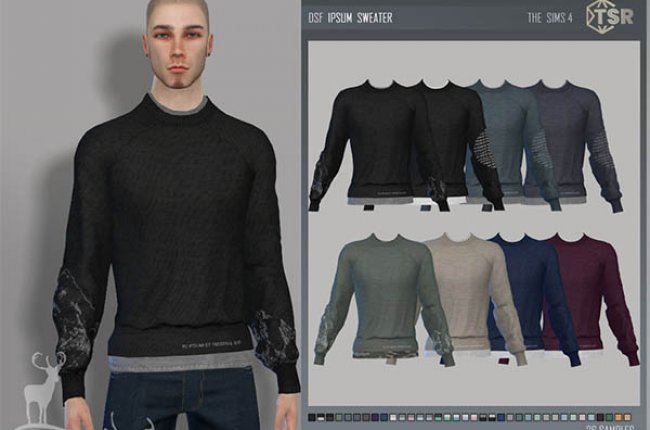 IPSUM SWEATER от DanSimsFantasy