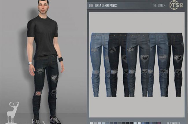 IGNEA DENIM PANTS от DanSimsFantasy