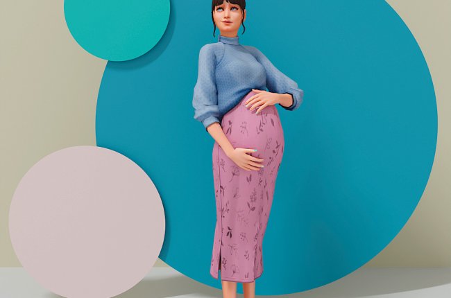 September's CC 2024/Pregnant  Sweater&Skirt Duo